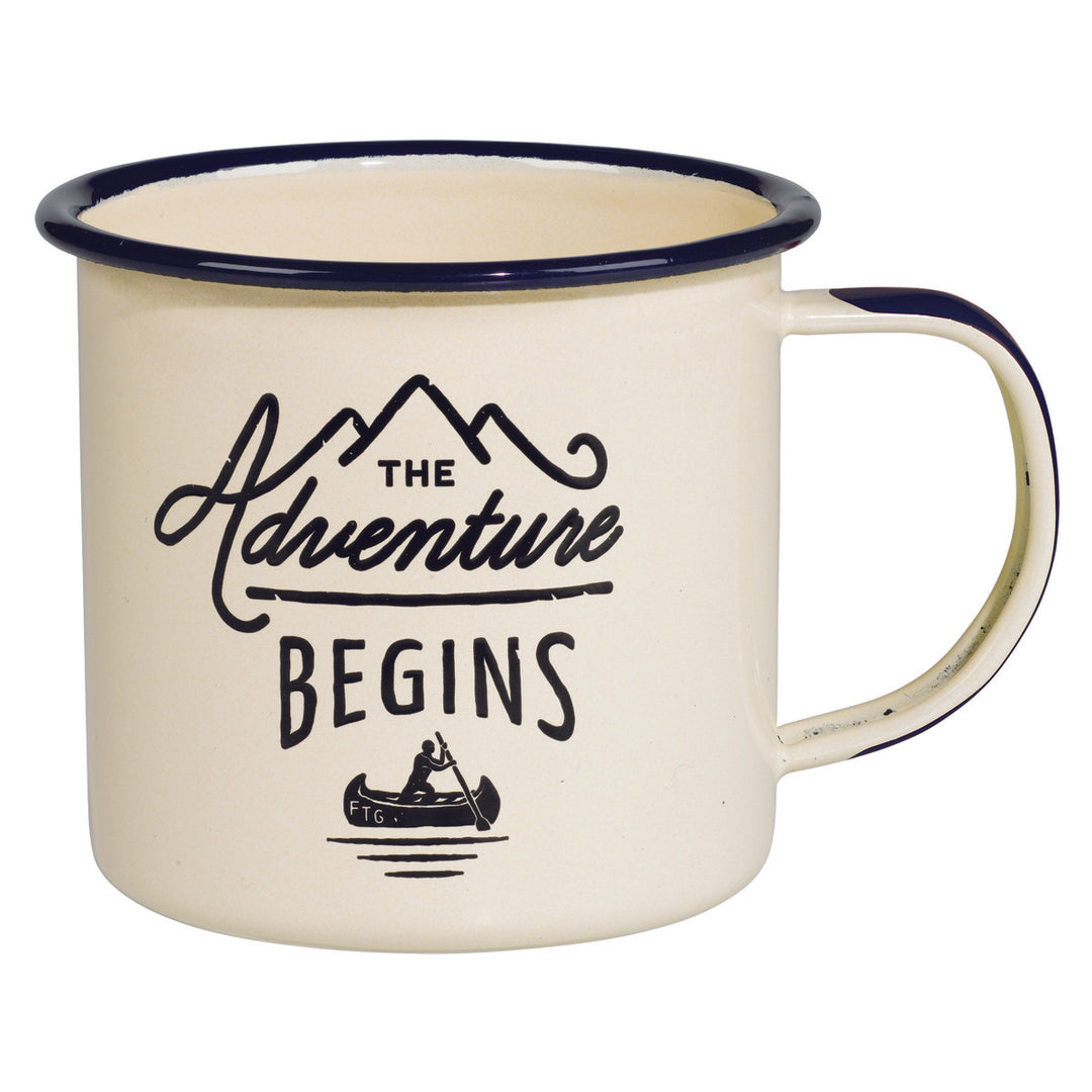 The Adventure Begins - Enamel Mug