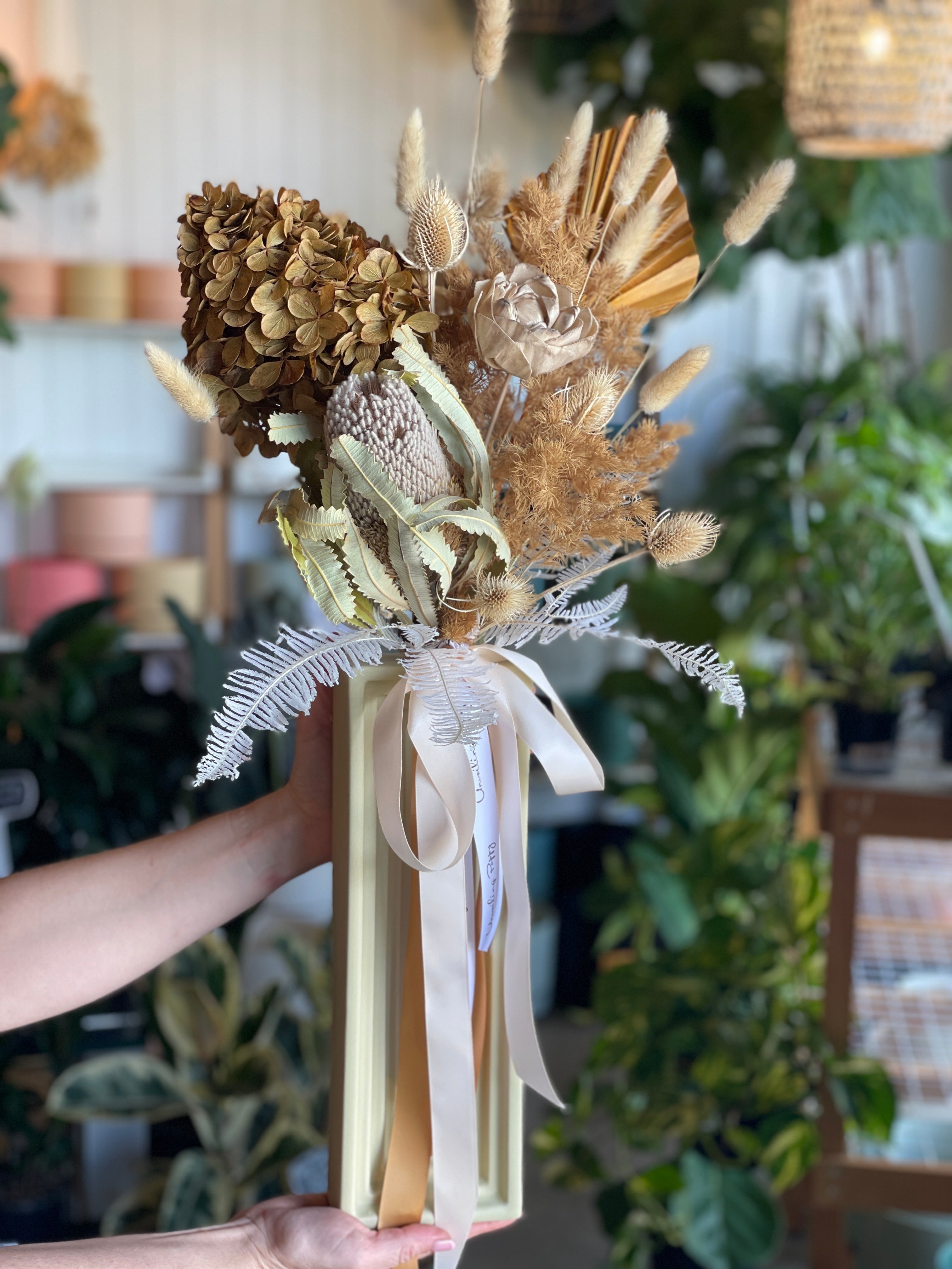 "Golden Hour" Dried Flower Creation Unveiling Poppy