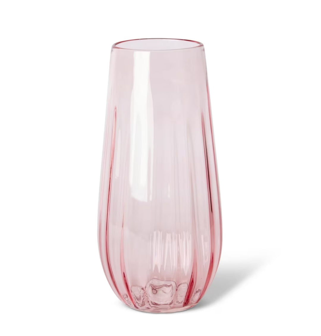 Demi Tall Vase - Soft Pink