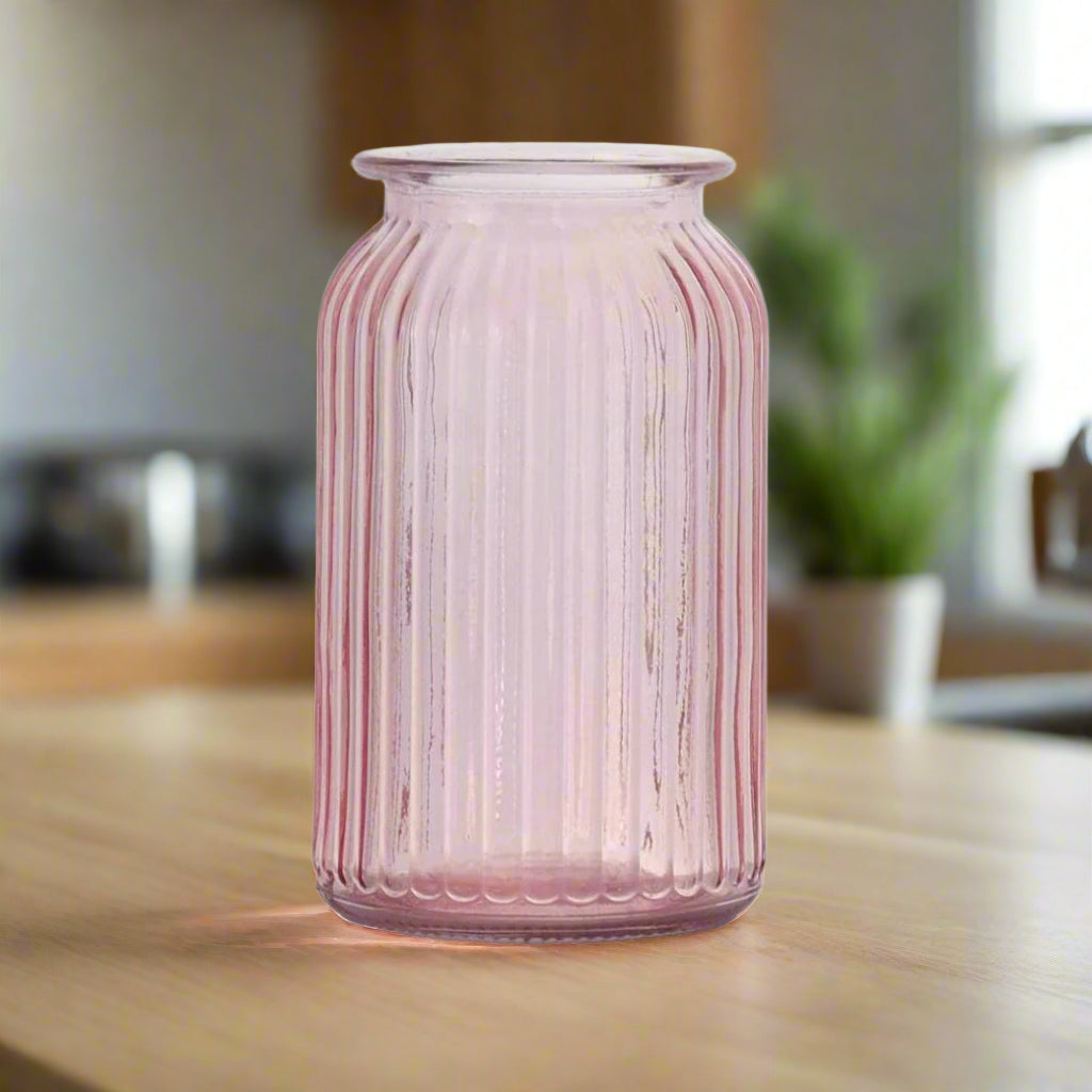 Hurricane Vase Large: Rosewater