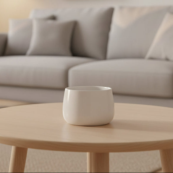 White Ceramic Orchid Pot