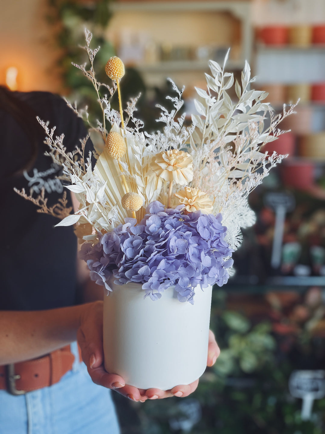 "Light & Lavender" Dried Flower Arrangement