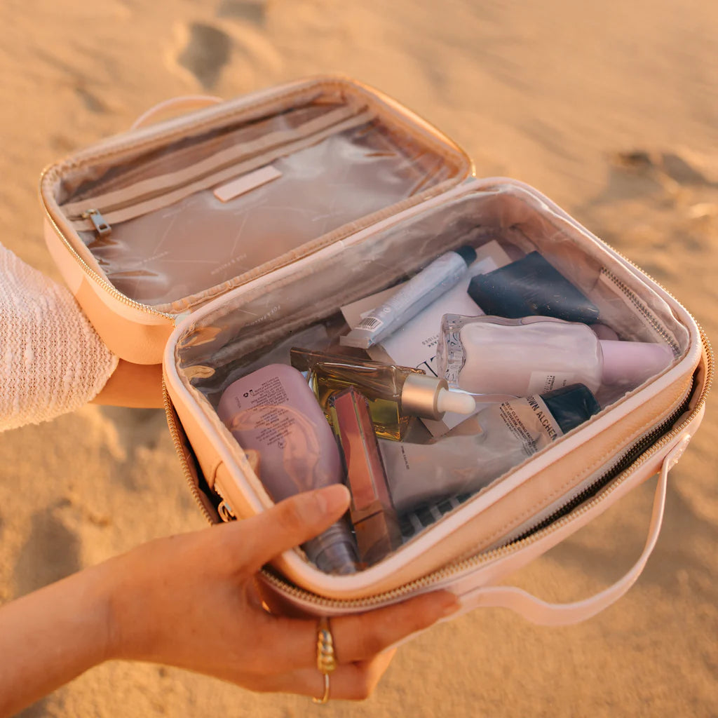 Caramel Ripple Cosmetic Bag