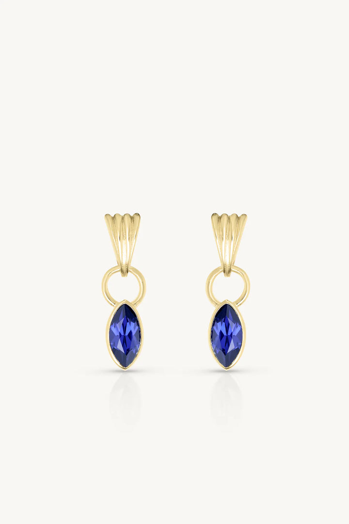 Camille Sapphire Gold Earrings