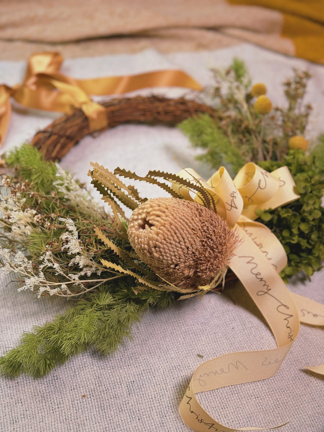Dried Christmas Wreath Workshop