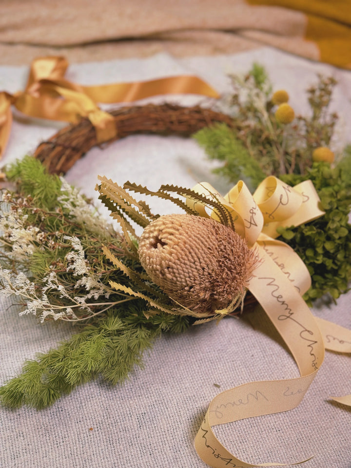 Dried Christmas Wreath Workshop