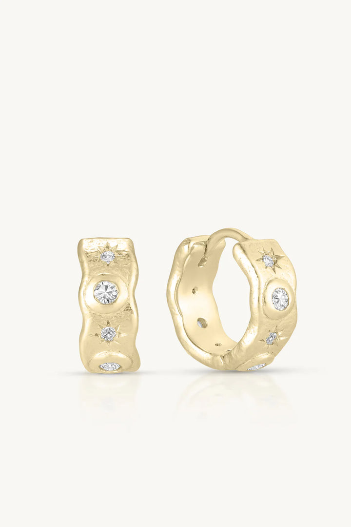 Cosmic Gold Hoops