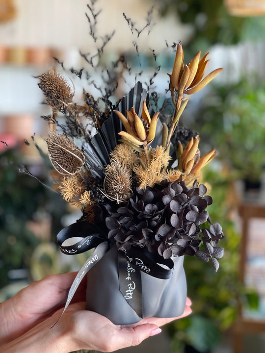 "Blackbutt" Dried Flower Creation Unveiling Poppy