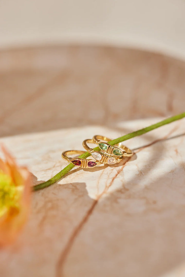 Eden Apatite Gold Ring