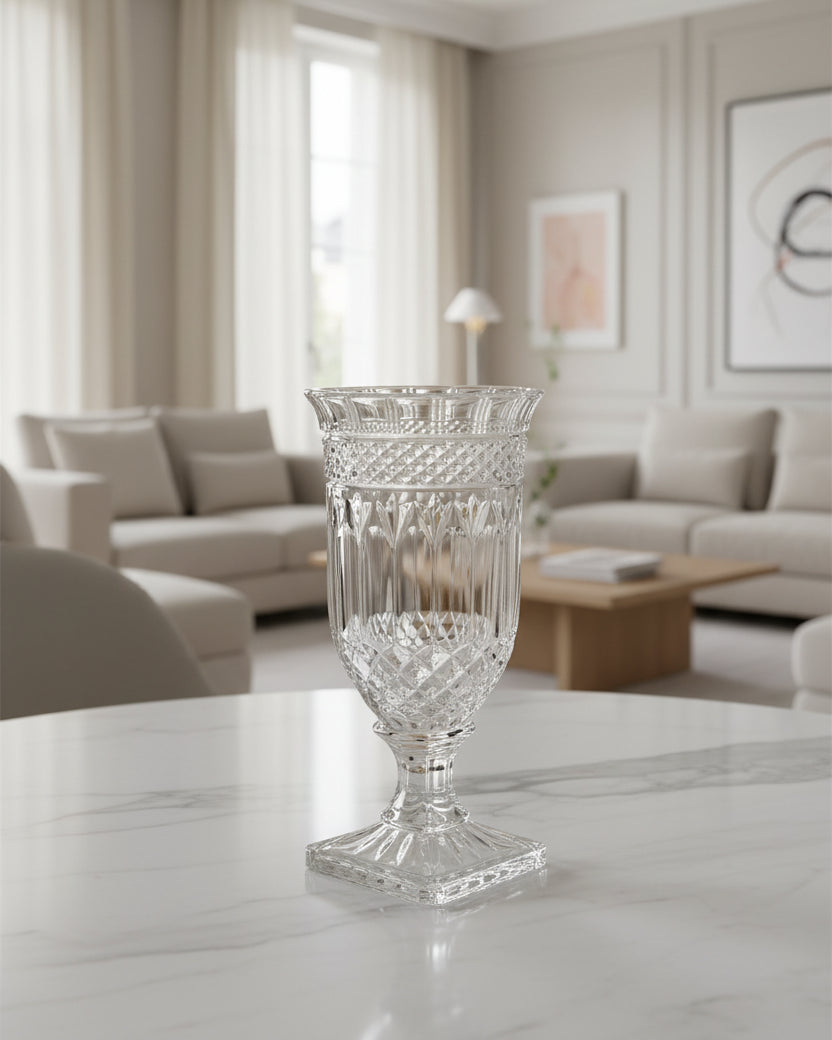 French Style Crystal Glass Vase