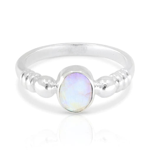 Harper Moonstone Silver Ring