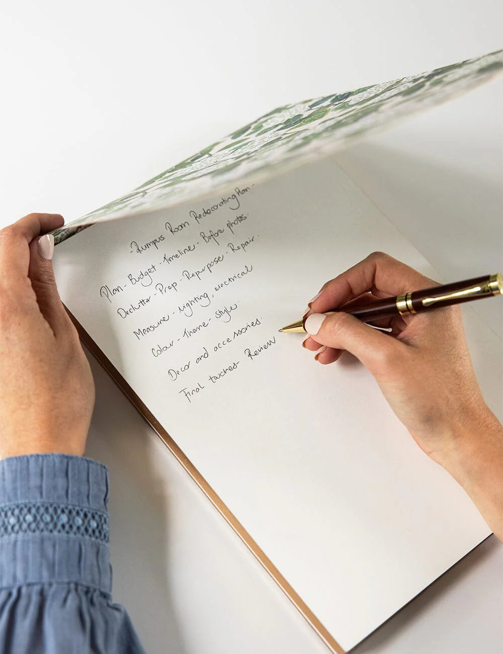 Hydrangea Notepad Jumbo Jotter