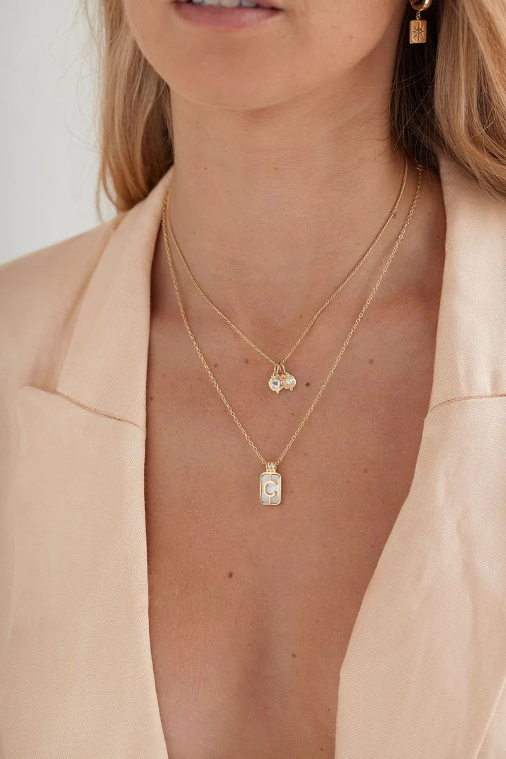 June Pearl Gold Birthstone Charm