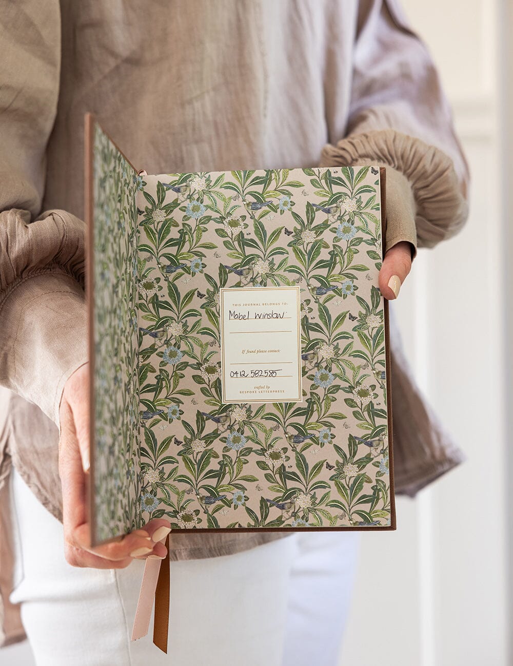 Linen Bound Journal: Mocha