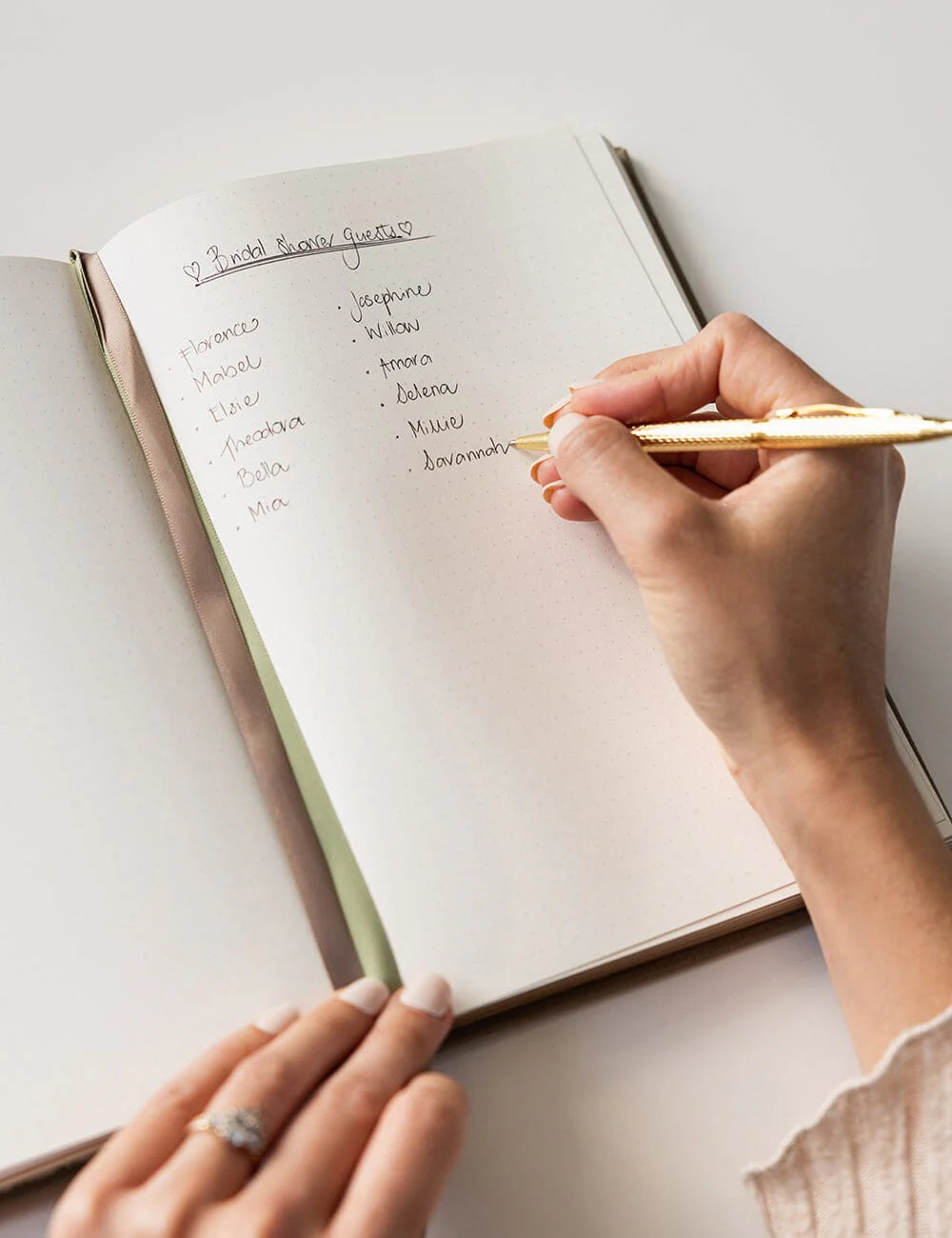 Linen Bound Journal: Saltmarsh Green