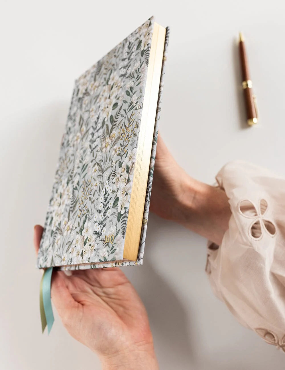 Linen Bound Journal: Ivory Garden