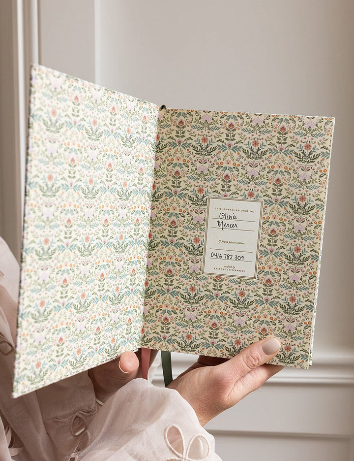 Linen Bound Journal: Bramblefloss