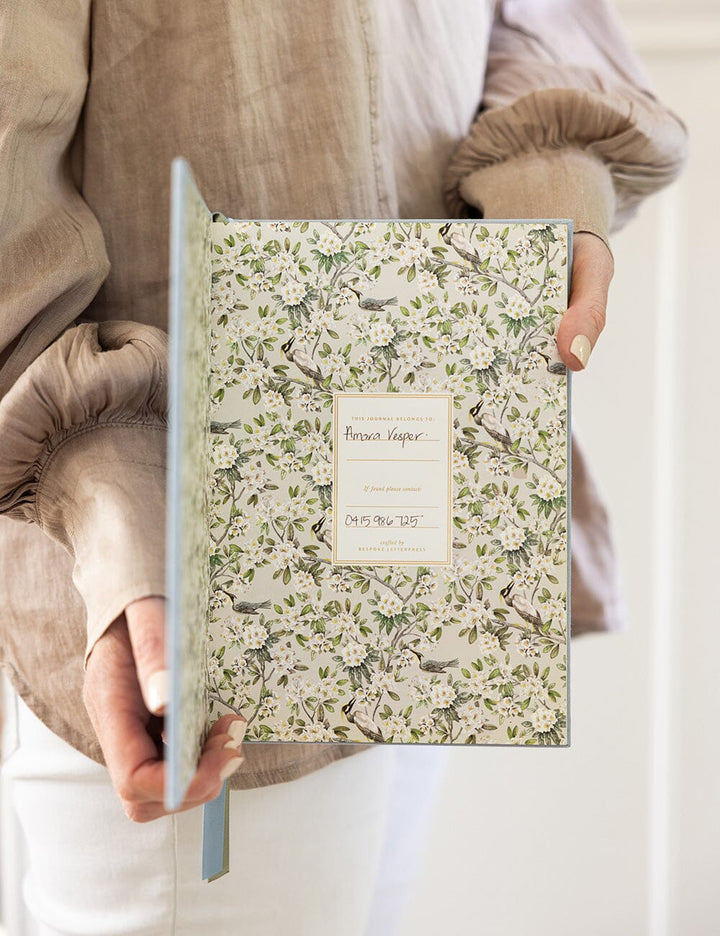 Linen Bound Journal: Luna BLue