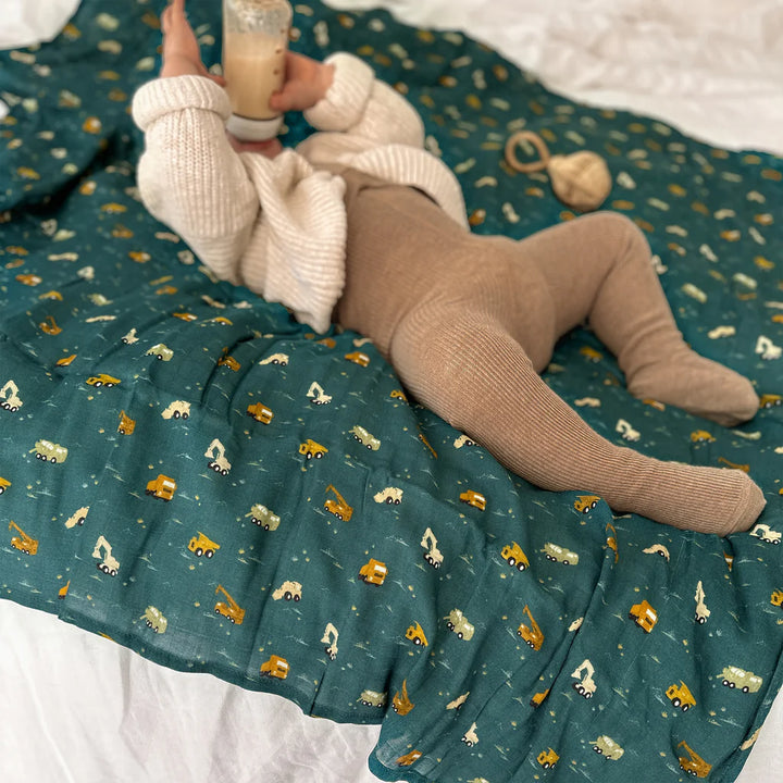Organic Muslin Wrap Baby Swaddle