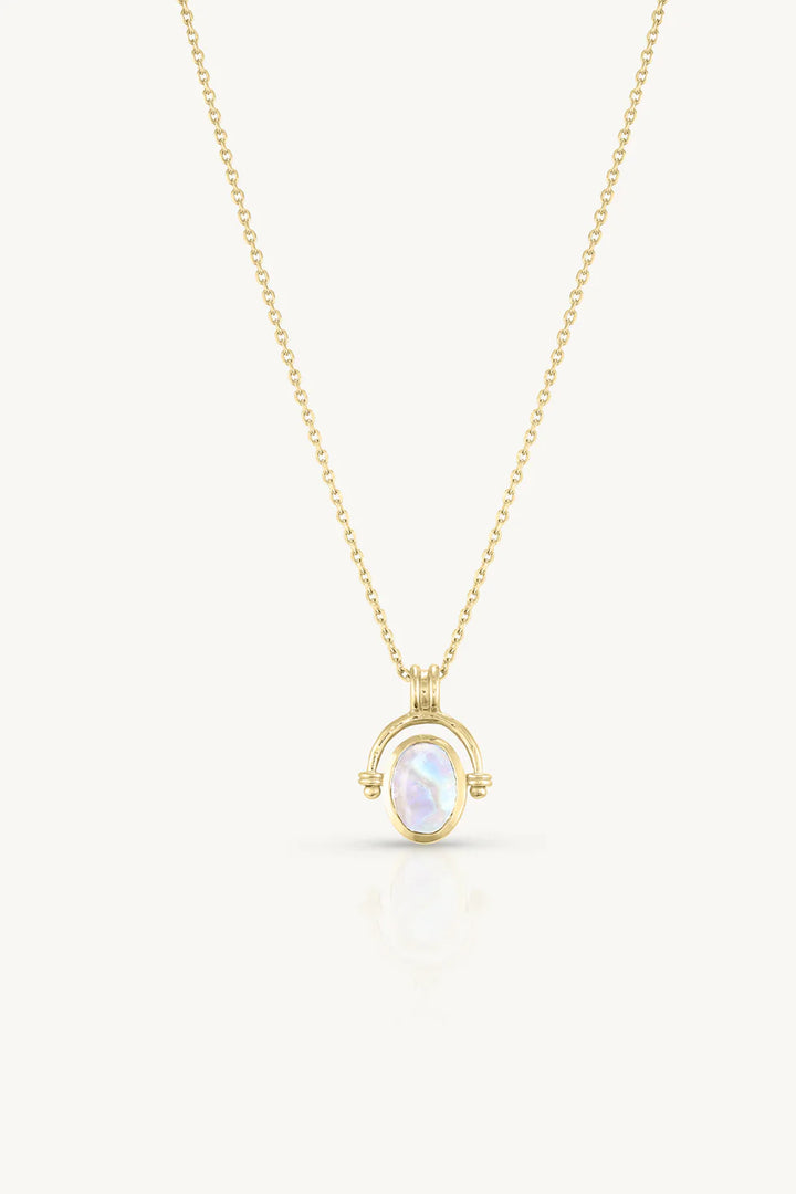 Mira Moonstone Gold Necklace