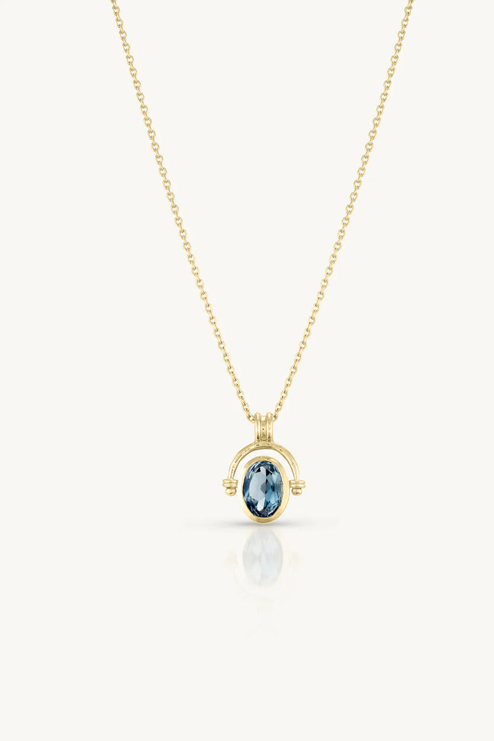 Mira Topaz Gold Necklace