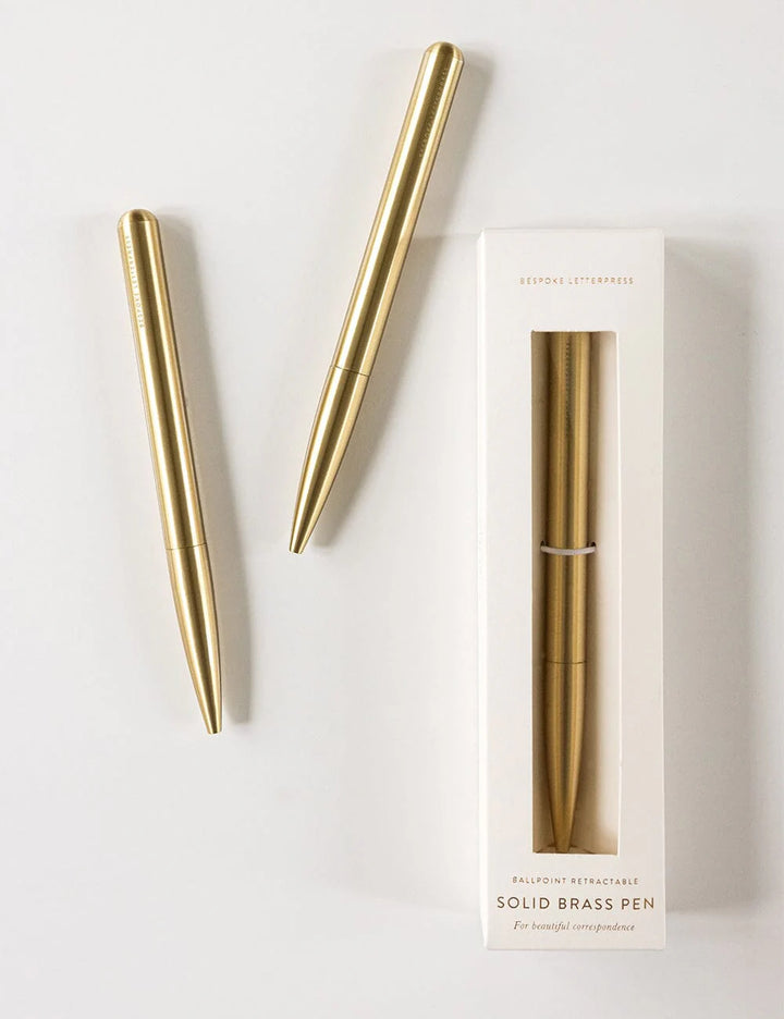Solid Brass Ballpoint Twist Pen