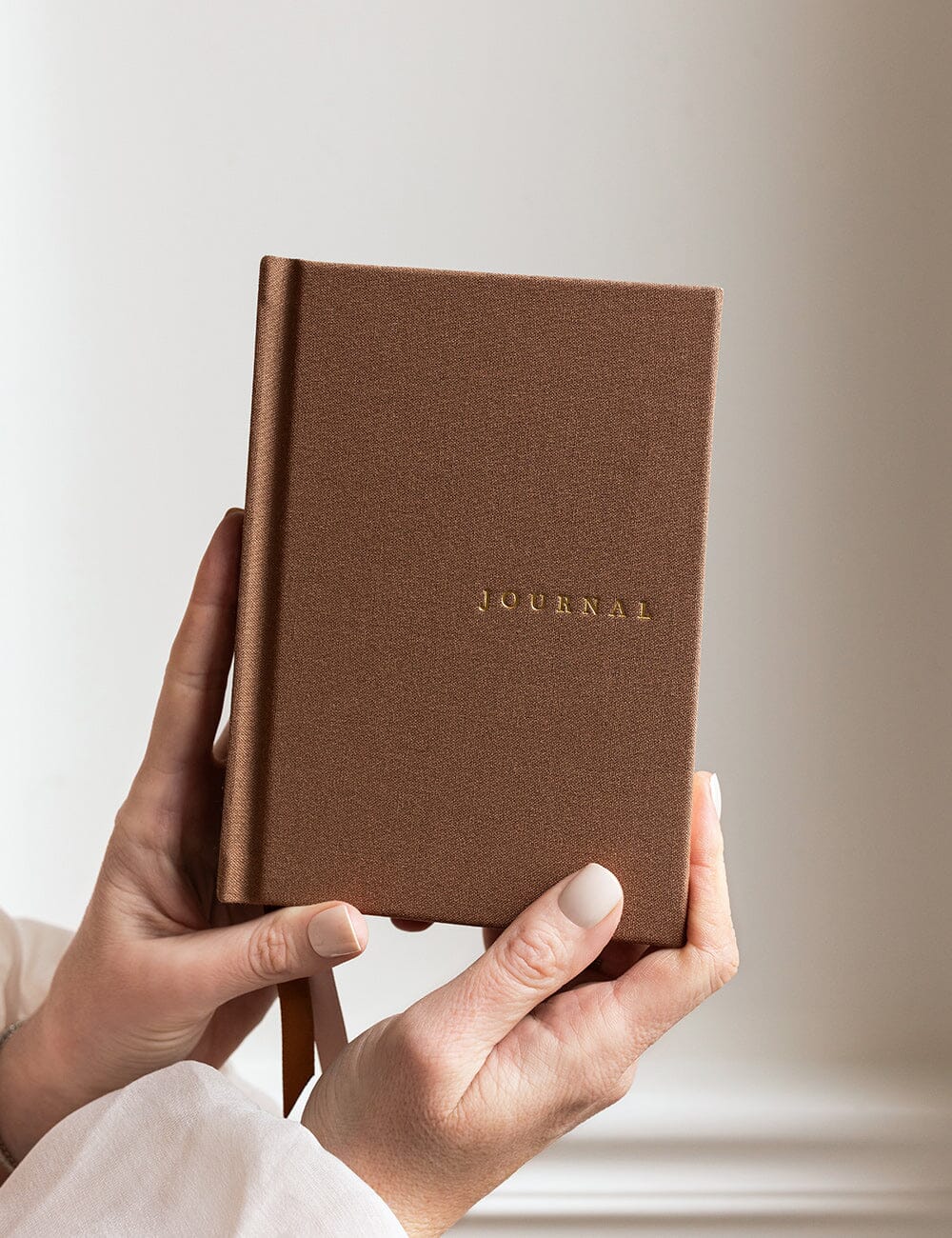 Linen Bound Pocket Journal: Mocha