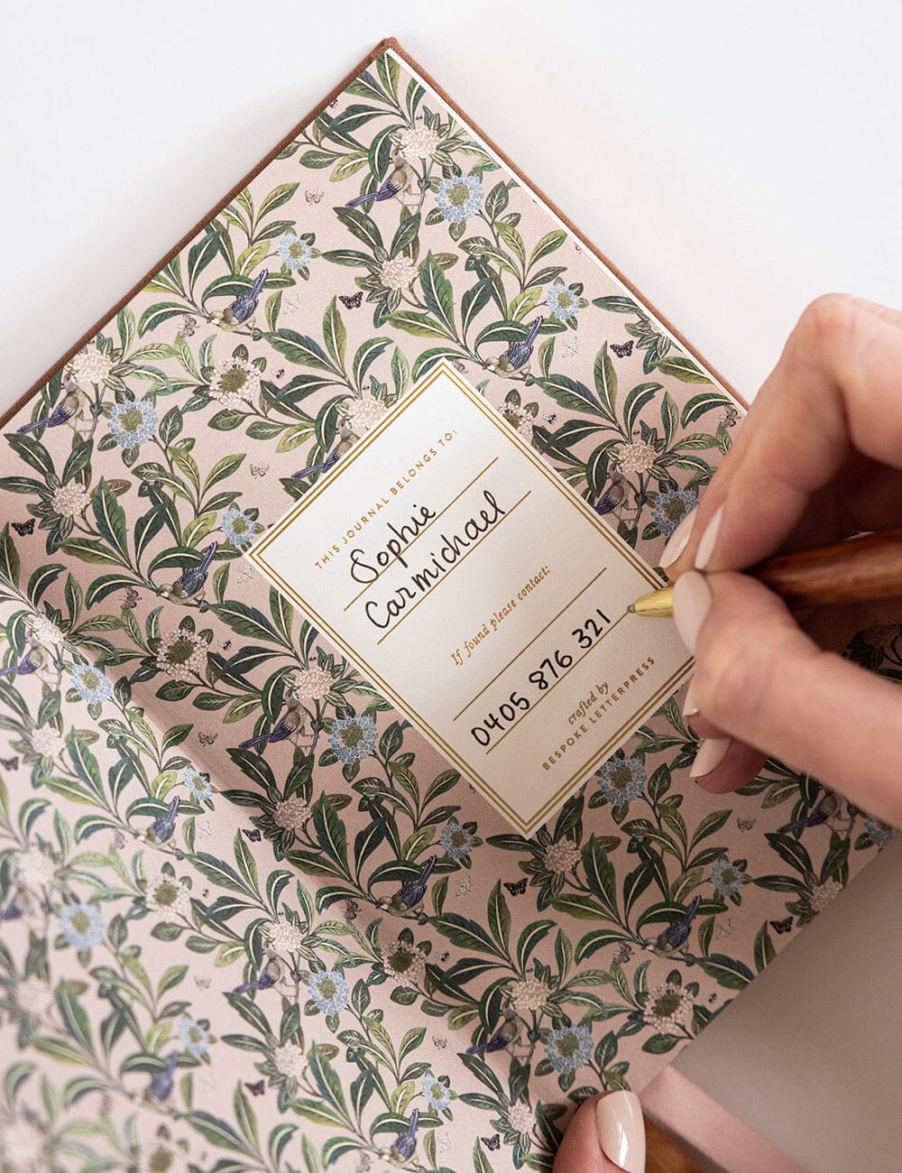 Linen Bound Pocket Journal: Mocha