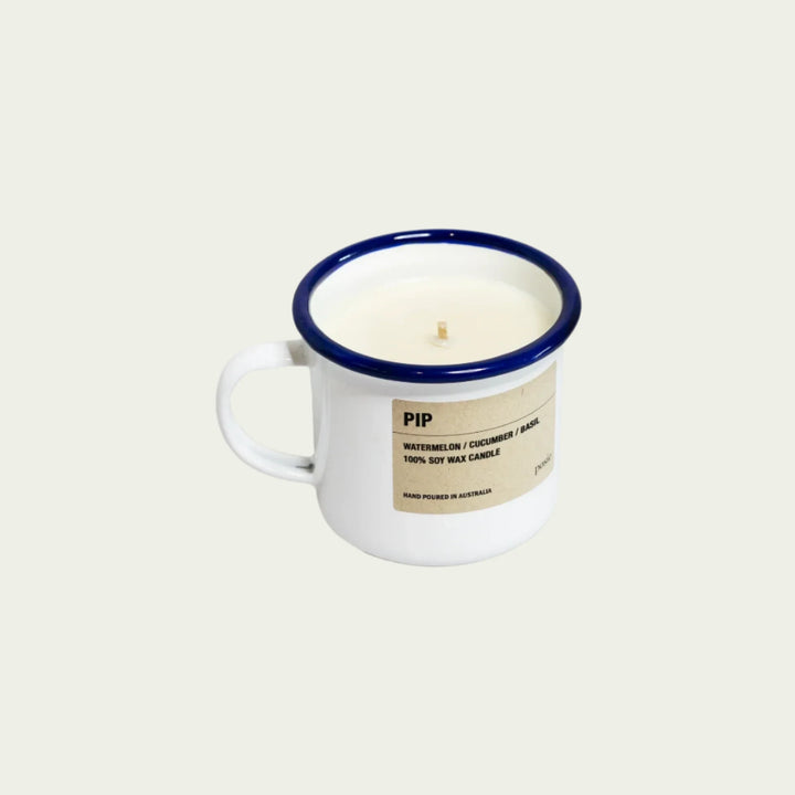 Enamel Mug Soy Candle