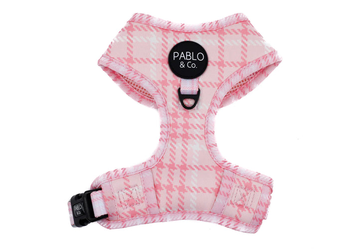 Pink Houndstooth: Adjustable Harness