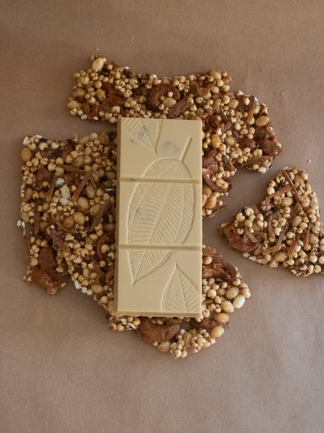 Planet Cocoa: White, Salted Caramel Granola 33%