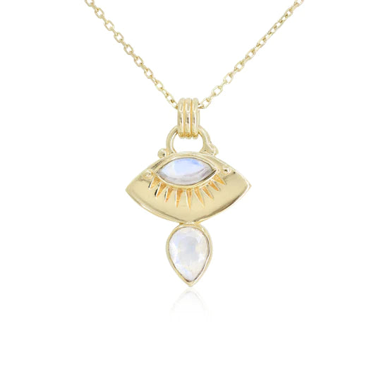 Ray Moonstone Gold Necklace