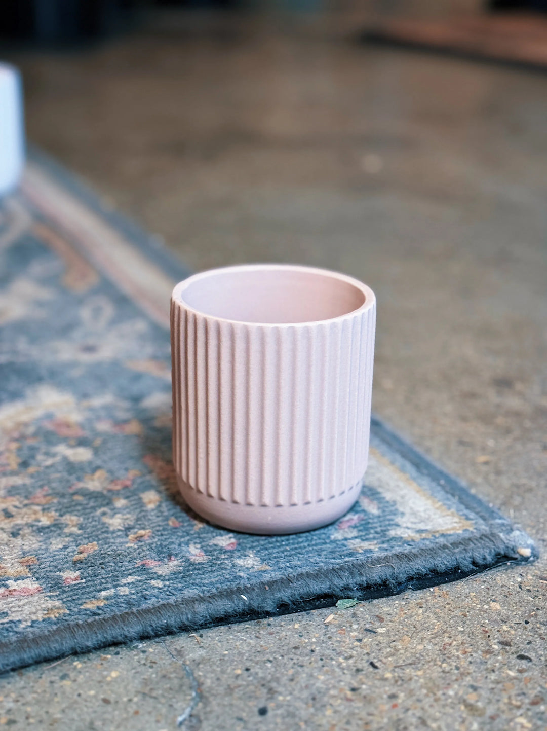 Textured Ribbed Ceramic Pot Ribbed Ceramic Vase | FLOWER VASE – Unveiling Poppy