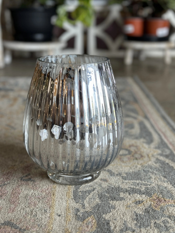 Silver & Clear Vase