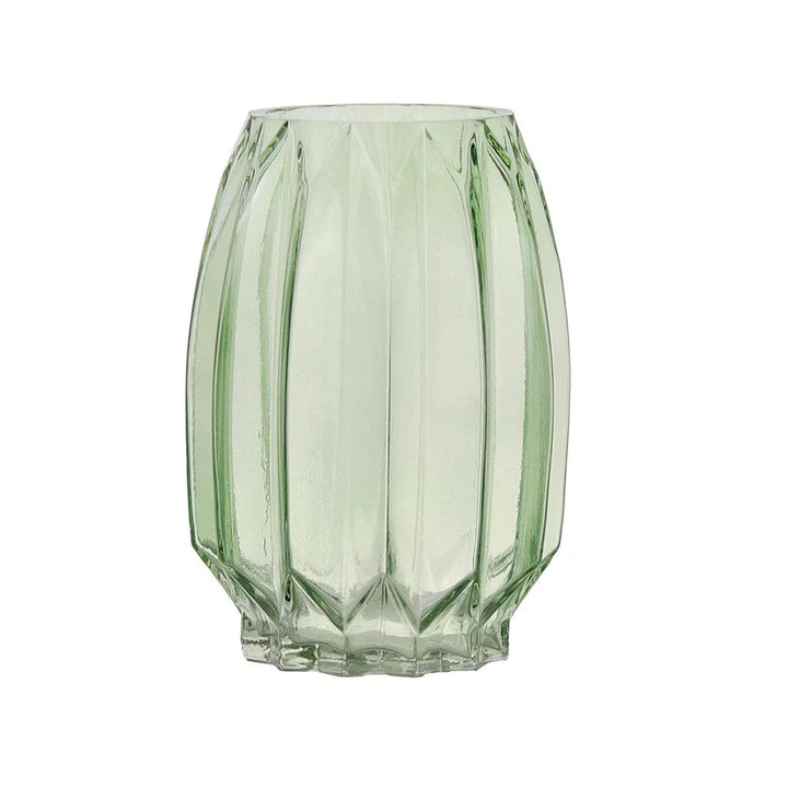 Vintage Glass Vase: Sage