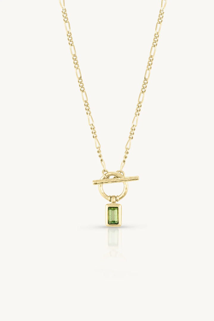 Apatite Gold Toggle Necklace