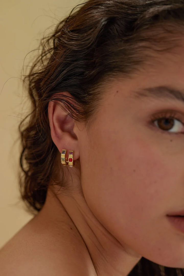 Aurora Gold Hoops