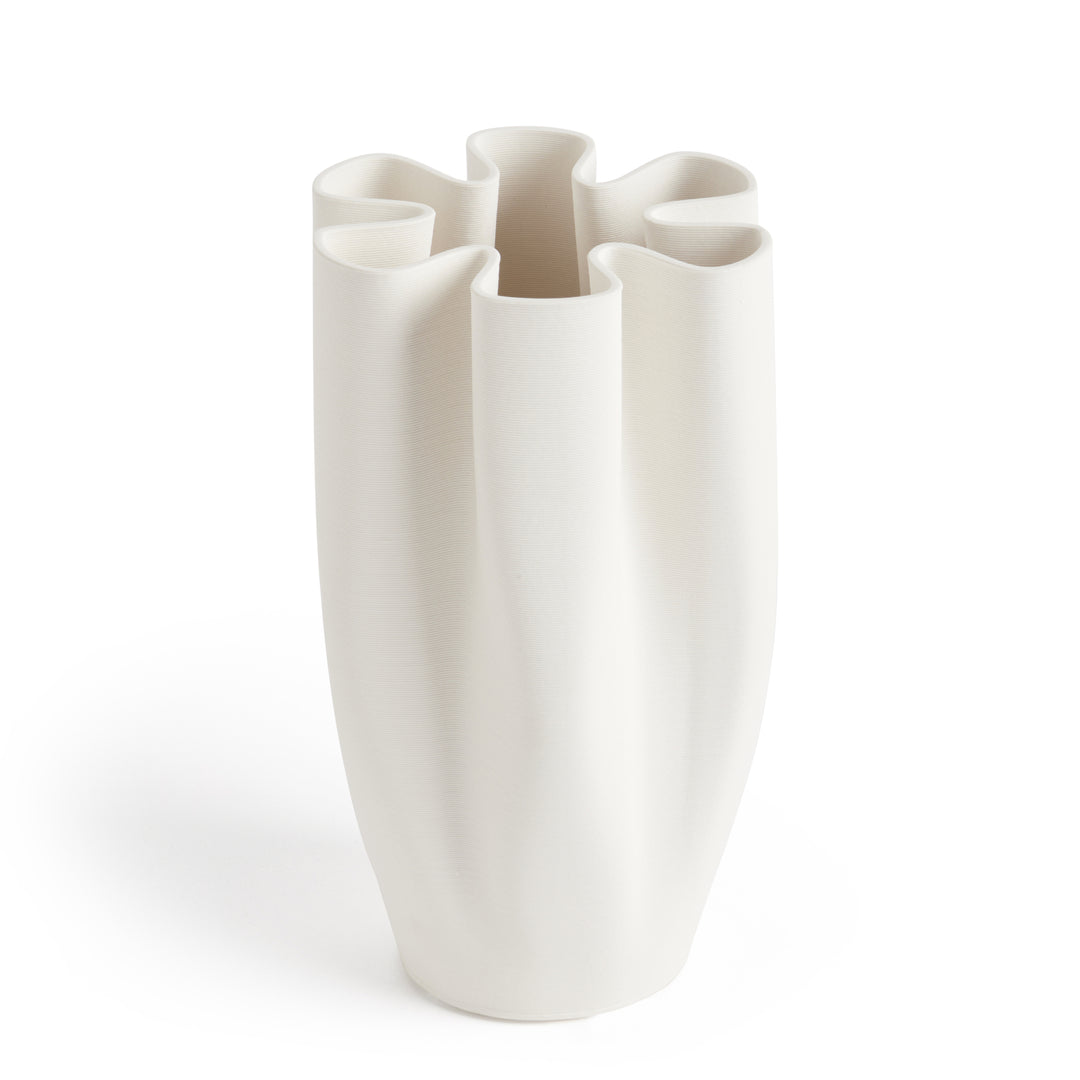 Aurora White Vase Small