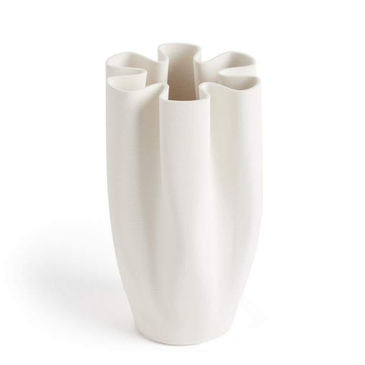 Aurora White Vase Small