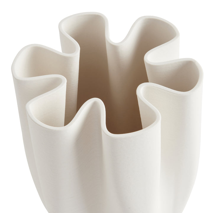 Aurora White Vase Small