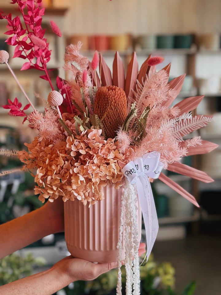 "Berry Spritz" Dried Flower Arrangement