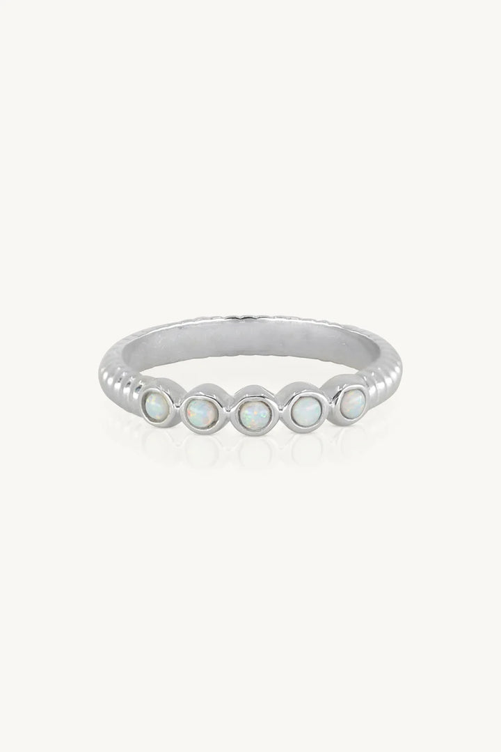 Binded Opal Silver Stacker
