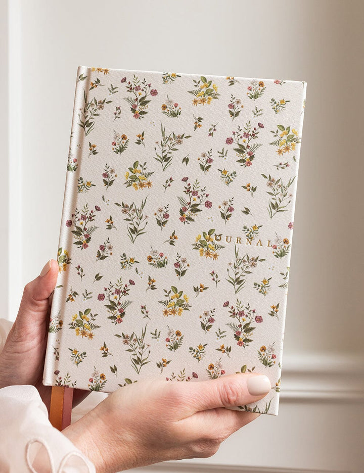 Linen Bound Journal: Botanical Blooms