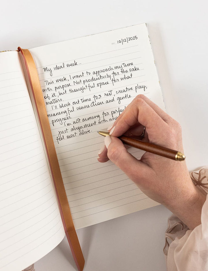 Linen Bound Journal: Botanical Blooms