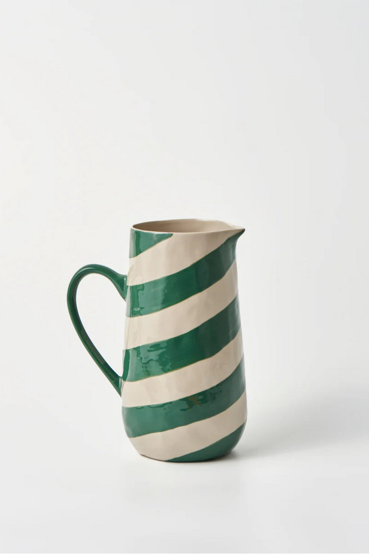 CABANA STRIPE JUG GREEN
