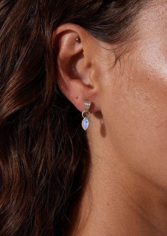 Camille Moonstone Silver Earrings