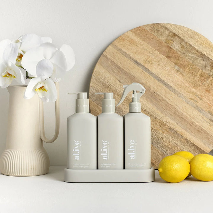 Kitchen Trio - Dishwashing Liquid, Hand Wash & Bench Spray