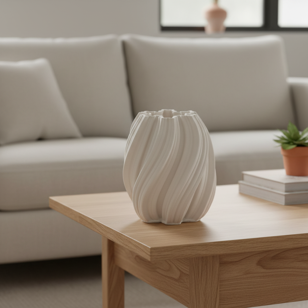 EMMA White Vase: Small