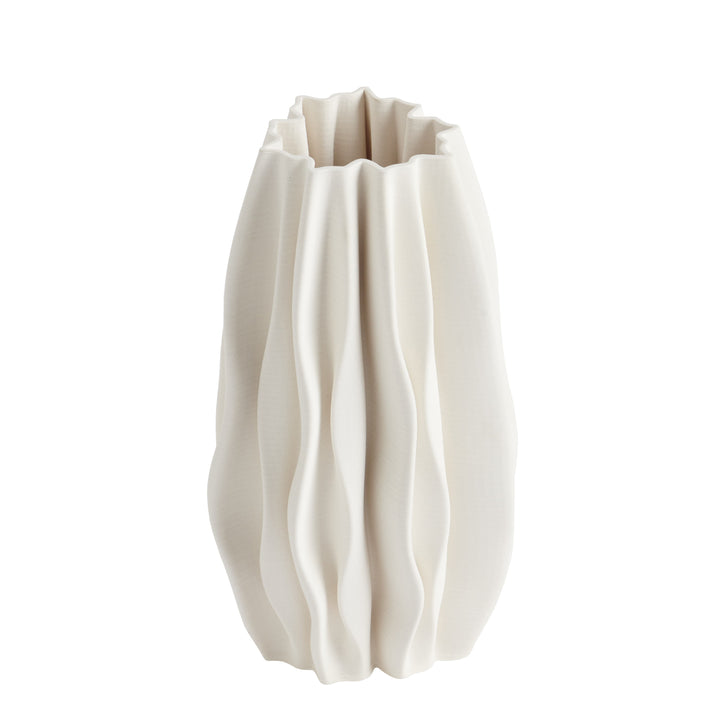 Fern White Vase