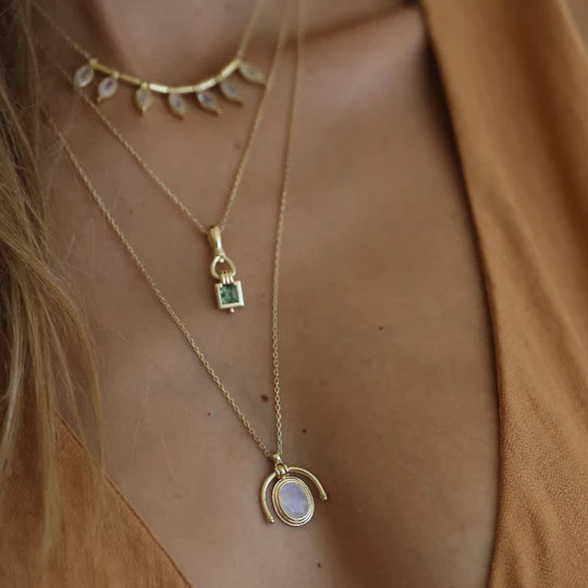 Freya Apatite Gold Necklace